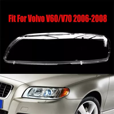 Fit For Volvo V60 V70 2006-2008 Headlight Shell Lens Cover Left Side 1Pcs • $114.05