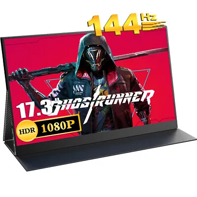 UPERFECT Gaming Monitor Portable Monitor 1920*1080 144hz 17.3inch Type-C Screen • $242.99