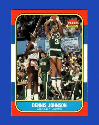 1986-87 Fleer Set-Break # 50 Dennis Johnson EX-EXMINT *GMCARDS* • $0.79