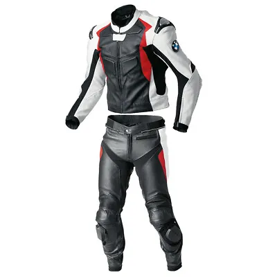 BMW Multi Color Motorcycle Leather Suit Sports Motorbike Leather Jacket Trouser  • $257.35