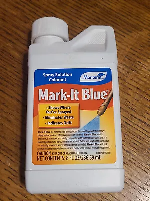 Monterey Mark-It Blue Spray Solution Colorant Chemical Marker Dye New Sealed 8oz • $8.49