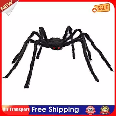 Halloween Spider Black & Hairy - Giant Scary Home Decor Prank Toy (150cm) AU • $29.15