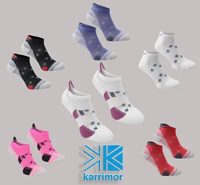 Pack Of 2 Ladies Women's Karrimor Sports Moisture Wicking Running Socks Size 4-8 • £10.35
