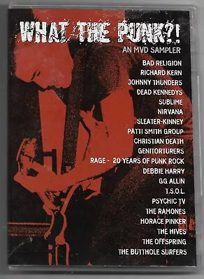 What The Punk?1 An MVD Sampler DVD Music Concerts Ramones Butthole Surfers RARE • $2.99