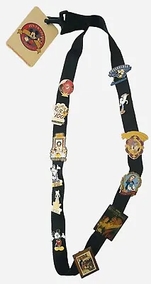 Walt Disney World Lot Of 12 Pins Belle Mickey Woody Pluto With Lanyard • $60