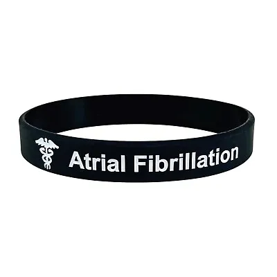 Heart Awareness Wristband Atrial Fibrillation Medical Alert ID Silicone Band UK • £5.99