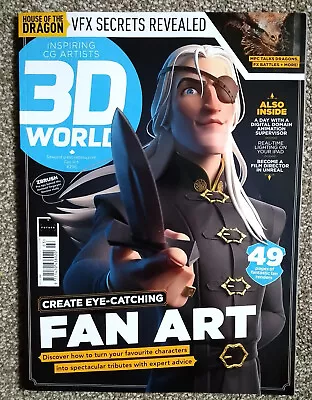 3D WORLD Magazine  CG Art Inspiration Create Eyecatching Fan Art  Issue 296 • £6