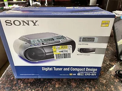 VINTAGE BRAND NEW FACTORY SEALED SONY CFD-S01 CD Player Recorder AM/FM Boombox • $195