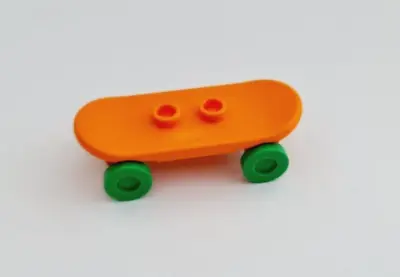 £2.99 • Buy Lego Skateboard Orange With Green Wheels Minifigure Accessory 42511