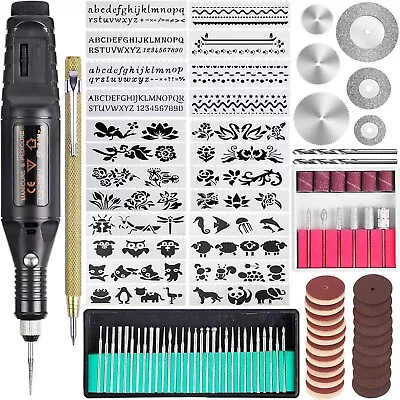 108x Electric Micro Engraver Pen Engraving Kit DIY Rotary Tool For Jewelry Metal • $29.69