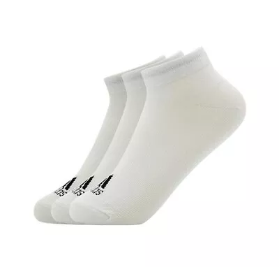 Adidas Mens Performance No-show Lite Ankle Socks X3 Pk Size 9-12us / 8.5-11uk • $26.95