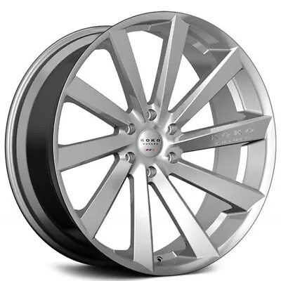 24  Koko Kuture Wheels Kapan Gloss Silver Rims • $2799