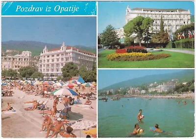 Postcard Pozdrav Iz Opatije. Greetings From Opatije Croatia. Multiview • £2.15