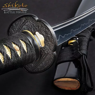 30 3/4  Shikoto Handmade Wakizashi Samurai Sword T10 High Carbon Steel Full Tang • $295.99