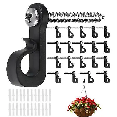 20/40x Q-Hangers Safety Screw Hooks Kit For Christmas Patio String Light Outdoor • £13.79