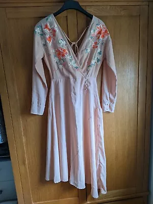 £15 • Buy Asos Embroidered Dress 8