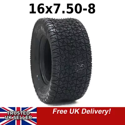 4Ply Lawn Mower 16x7.50-8 Armstrong Tyre Garden Tractor 16x750 8 Golf Buggy Turf • £27.99