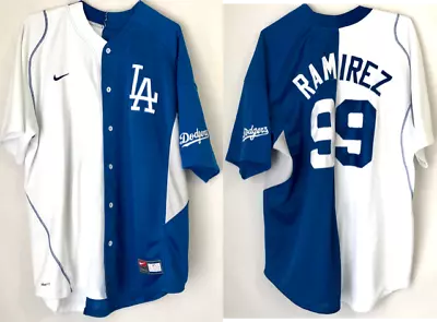 Nike Los Angeles Dodgers Manny Ramirez #99 Blue White Jersey Size Adult XL • $64.99