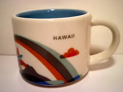 $9.99 • Buy Starbucks Hawaii Cup Mug Ornament Demitasse 2013 You Are Here Rainbow Skyline