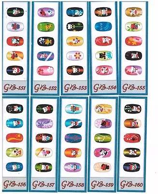 Nail Art Airbrush Stencils (GB 151-160) • $10