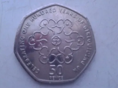 2010 Centenary Of Girlguiding UK 50p Coin Fairly Good Circulated Condition. • £1.10