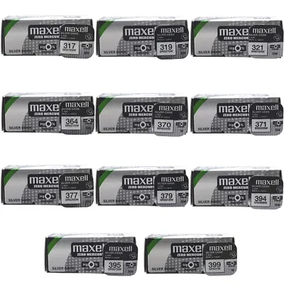 Maxell Silver Oxide 1.5V Watch Batteries ALL SIZES • £2.09