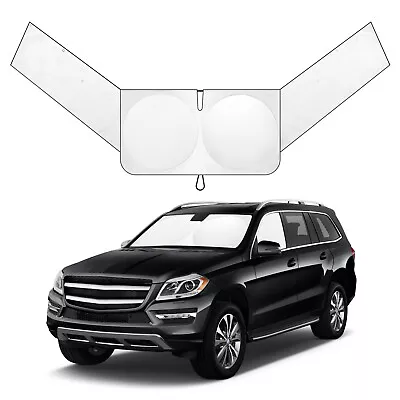 Foldable Car Sunshade UV Block Windshield Window Cover Heat Sun Shade Front Side • $24.25