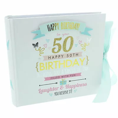 £15.49 • Buy Signography Ladies 50th Birthday Gift Photo Album - Friend`s 50th Birthday Gift