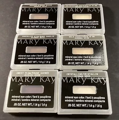 Lot Of 6 Mary Kay Mineral Eye Color Rosegold Glistening Gold Chocolate Kiss More • $29.99