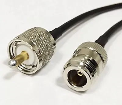 $8.98 • Buy N Type Female To UHF Male PL259 RF Pigtail Cable RG58 24  Wireless Adapter USA