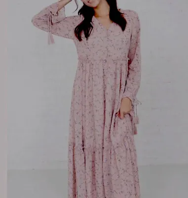 NWT Med Misses Mikarose  Luca Maxi Dress Boutique NEW • $45.99