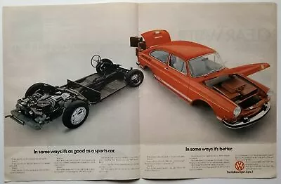 Volkswagen Type 3               2-Page Full-Color Magazine Ad               1970 • $9.50