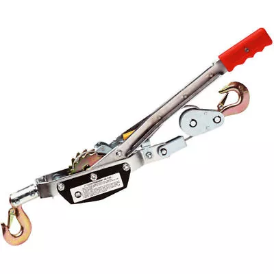 £18.99 • Buy Heavy Duty 2 Ton 2 Hook Cable Puller Hand Winch 4000lb For Caravan Boat Trailer