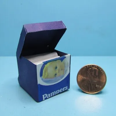 Dollhouse Miniature Detailed Replica Box Of Pampers Baby Diapers LC161 • $1.79