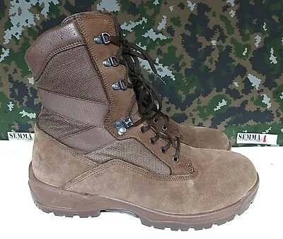 New Brown Military Boots YDS Falcon Suede Fabric Surplus Combat Boots - 13 M • $41.03