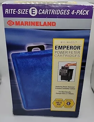 Marineland Rite-Size E Power Filter Cartridge 4 PACK Emperor 280 & 400 New • $19.96