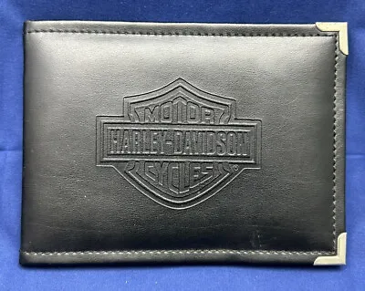Black Harley Davidson Motorcycles Certificate Of Origin Folding Holder Frame • $19.99