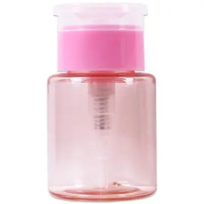 PANA 3oz Pink Plastic Push Down Liquid Pump Dispenser Bottle With Flip Top Cap • $5.89