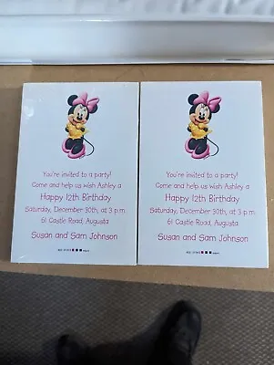 Disney Minnie Mouse Party Invitations 50 Count  • $6