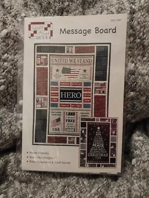 Quilt Chef Message Board 4th July  Wall Quilt Kit Christmas Message Wall Hanging • $8.50