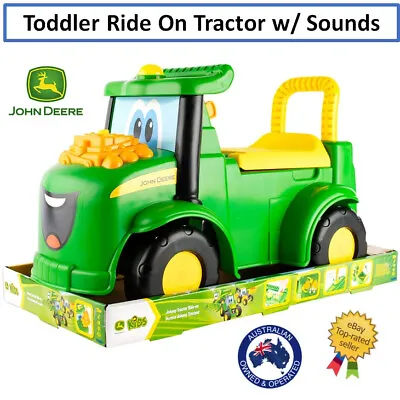 Toddler Kids Tractor Ride-On Vehicle Kick Toy W/ Light/Sound Pre-School Musical • $94