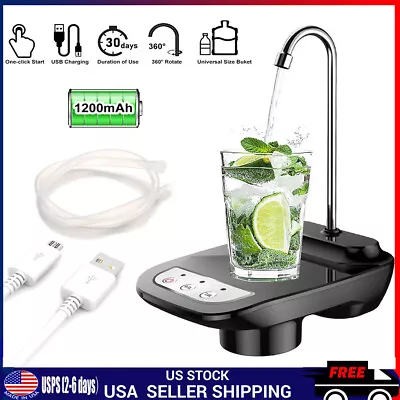 Automatic Portable USB Water Bottle Pump Dispenser 5 Gallon Jug Electric Switch • $16.99