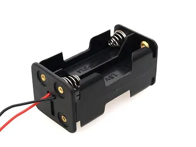 4X AA DIY Battery Holder Square Case Box Base 6V/5V Volt With Bare Wire Ends • $7.50