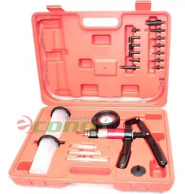 $38.99 • Buy 21PC Hand Held Vacuum Pressure Pump Tester Kit  Brake Fluid Bleeder Bleeding Kit