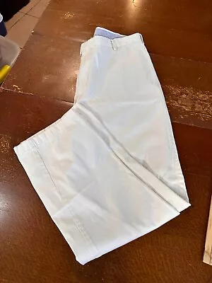 Peter Milar Pima Cotton Pants Mens Chino Pockets Flat Dress Pants Size 36x30 • $22.95