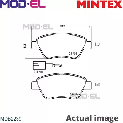 BRAKE PAD SET DISC BRAKE FOR FIAT PANDA/CLASSIC/Hatchback/Van BRAVO/II RITMO • £62.86