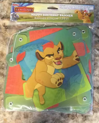 $16.99 • Buy New Lion King Guard Happy Birthday Party Banner Simba Fuli Beshte
