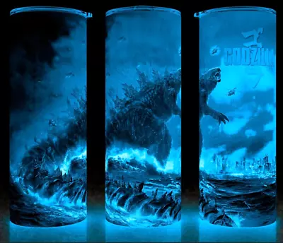 Glow In The Dark Godzilla King Of Monsters Ocean Front Cup Mug Tumbler • $22.95