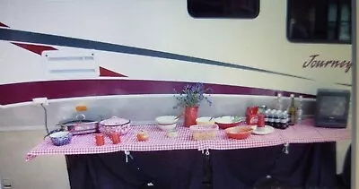 Hide A Table System Turn Rv Storage Doors Into A Table Complete System - Euc • $6.95