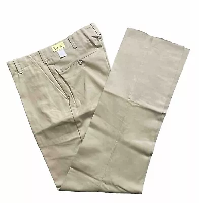 Red Wing Men’s 34 Khaki Industrial Work Pants Cotton Unhemmed Union Made USA • $25.07